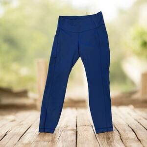 Columbia Women’s Size Medium Leggings With Pocket Blue Stretchy Activewear